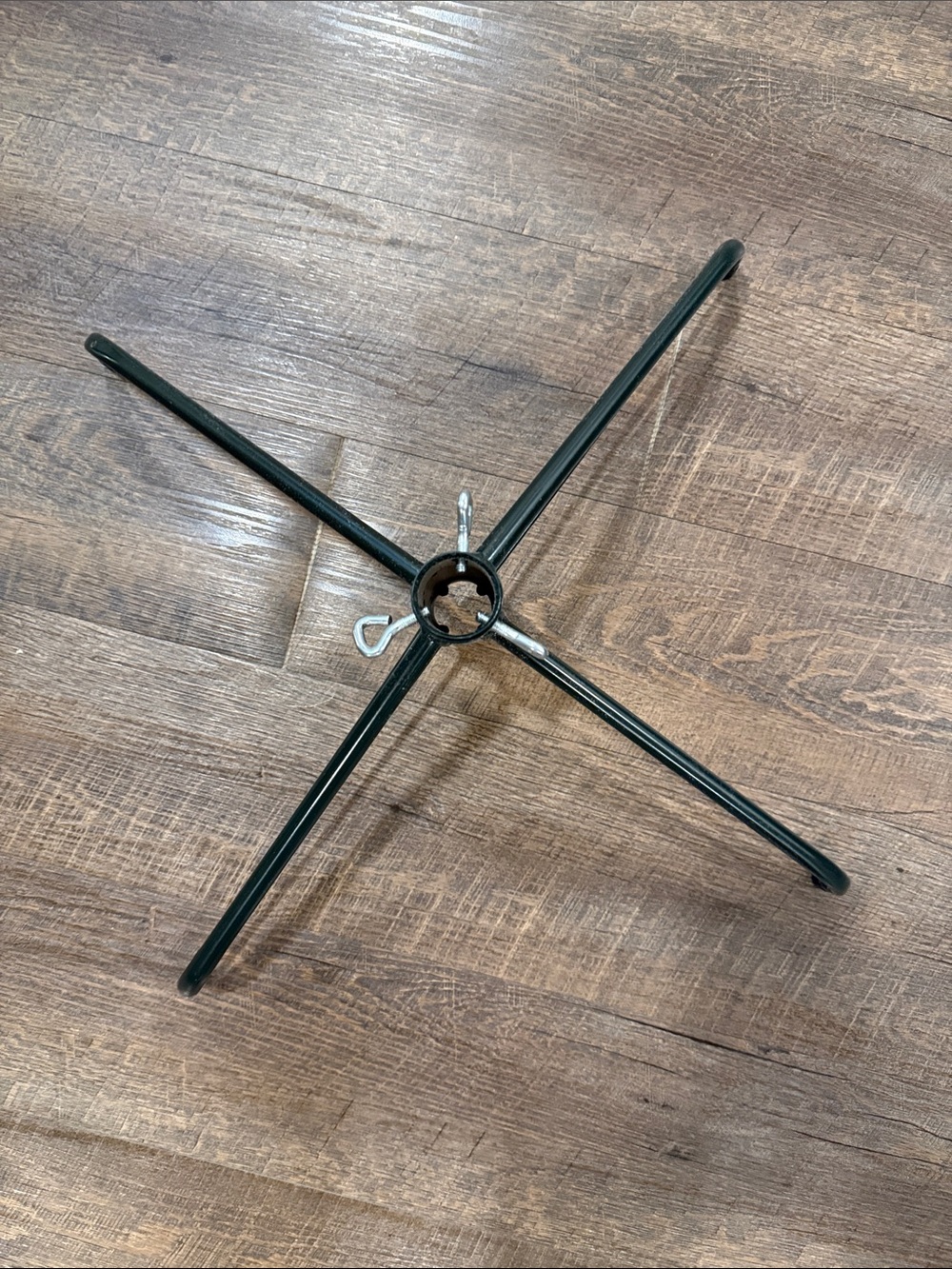Metal Christmas Tree Stand Base - Dark Green